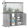 vidaXL Aquarium Stand Concrete Gray Engineered Wood Large Storage