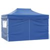 vidaXL Party Tent Steel Blue 600D Oxford fabric with PVC coating 10x13 ft