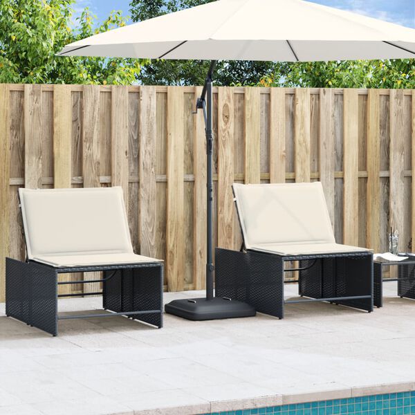 vidaXL Umbrella Base Black PE (Polyethylene) and concrete 59.5 lb