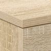 vidaXL Bedside Cabinet Sonoma Oak Engineered Wood Smooth Sliding