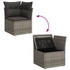 vidaXL Garden Sofa Set Grey, Dark grey