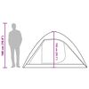 vidaXL Camping Tent Dome 4-Person Green Waterproof
