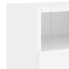 vidaXL TV Wall Cabinet White Engineered wood Medium TV Wall Cabinet