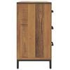 vidaXL Chest Of Drawers Natural Pine Solid pinewood, engineered wood, metal