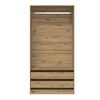 vidaXL Wardrobe Artisan Oak Engineered Wood 39.4 x 19.7 x 78.7 in