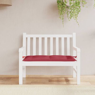 vidaXL Garden Bench Cushion Wine Red 39.4"x19.7"x2.8" Oxford Fabric