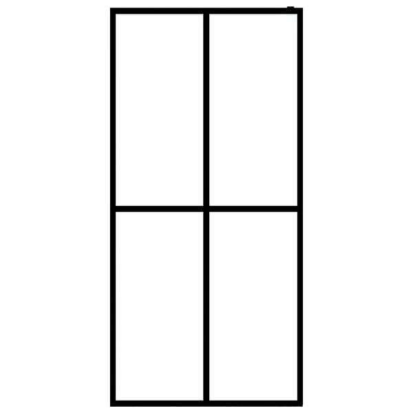vidaXL Walk-in Shower Screen Frosted Tempered Glass 39.4"x76.8"
