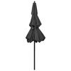 vidaXL Parasol Anthracite UV protective polyester, powder-coated aluminum