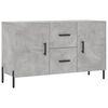 vidaXL Sideboard Concrete grey Engineered wood, metal Medium Sideboard