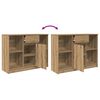 vidaXL Sideboard Artisan oak Engineered wood Medium Storage Sideboard
