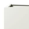 vidaXL Garden Planter White Steel 11.8x10.2x29.5 in Durable