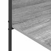 vidaXL Clothes Rack Grey 47.24 x 17.32 x 62.99 in Engineered Wood