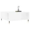 vidaXL Coffee Table White Engineered wood and metal Medium Coffee Table