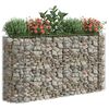 vidaXL Gabion Raised Bed Silver Galvanized iron Large Heavy Duty