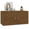 vidaXL Wall Cabinet Set of 2 Honey Brown Solid Pine Wood, Engineered Wood
