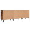 vidaXL TV Cabinet Smoked oak Engineered wood, Iron 59.1x11.8x19.7 in