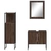 vidaXL Bathroom Cabinet Set Brown Oak Engineered Wood Bathroom Cabinet Set