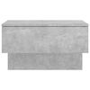 vidaXL Wall-mounted Bedside Cabinet Concrete grey Engineered wood Standard