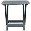 vidaXL Garden Table Green Plastic Medium Foldable Garden Table