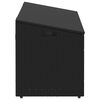 vidaXL Garden Storage Box Black PE Rattan Medium Garden Storage Box