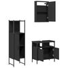 vidaXL Bathroom Furniture Set Black