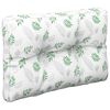 vidaXL Pallet Cushion Leaf Pattern 100% Polyester 23.6 x 23.6 in