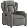 vidaXL Massage Recliner Chair Dark Grey
