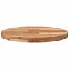 vidaXL Table Top Natural Solid acacia wood 23.6 in diameter Durable