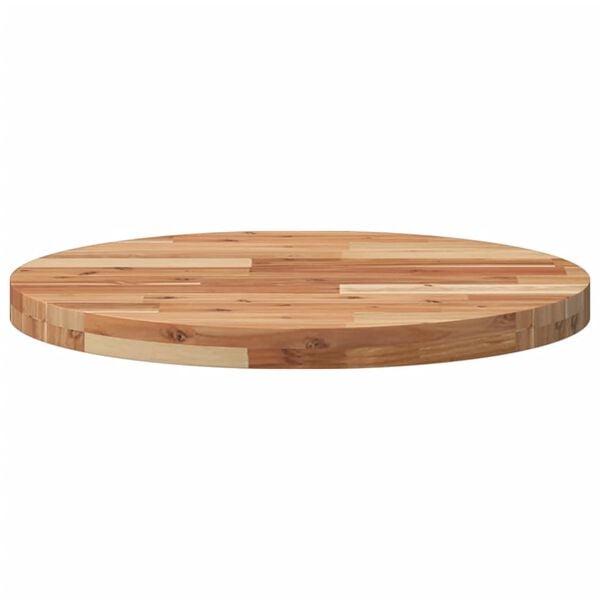 vidaXL Table Top Natural Solid acacia wood 23.6 in diameter Durable