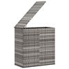 vidaXL Cushion Box Grey PE rattan 39.4x19.3x40.7 in Cushion Box