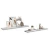 vidaXL Wall Shelf Set of 2 Concrete grey Honeycomb MDF, metal