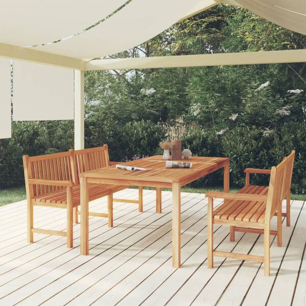 vidaXL Garden Dining Set Teak Wood Large Durable Garden Dining Set