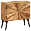 vidaXL Sideboard Natural wood with brown and golden streaks Solid mango wood