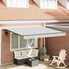 vidaXL Awning Frame Manual Anthracite 9.84 x 8.20 ft Aluminium