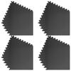 vidaXL Floor Mats 24 pcs 8,64 ㎡ EVA Foam Black