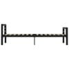 vidaXL Bed Frame Black and White Metal Single Durable Bed Frame