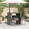 vidaXL Garden Bar Set Grey
