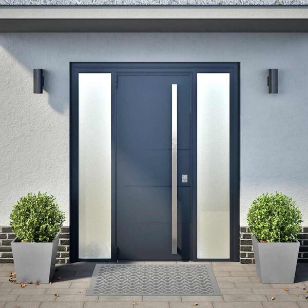 vidaXL Garden Planter Set of 2 Galvanized Galvanized Steel Large