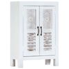 vidaXL Sideboard White Solid mango wood, Engineered wood Medium