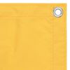 vidaXL Balcony Screen Yellow 47.2x118.1" Oxford Fabric