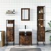 vidaXL Bathroom Furniture Set Smoked Oak