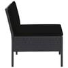vidaXL Garden Lounge Set Black