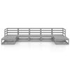 vidaXL Garden Lounge Set Grey Solid pinewood Medium Modular
