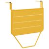 vidaXL Hanging Balcony Table Mustard 23.62 x 15.35 x 25.59 in Steel