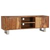 vidaXL TV Cabinet Honey Solid Acacia wood 47.2 in long TV Cabinet