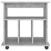 vidaXL Storage Cabinet Concrete grey Engineered wood Medium