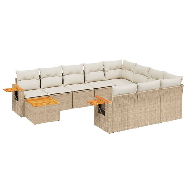 vidaXL Garden Sofa Set Beige