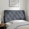 vidaXL Headboard Cushion Dark Gray Velvet (100% polyester) 39.4 inches