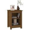 vidaXL Bedside Cabinet Honey Brown Solid Pine Wood Standard