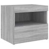 vidaXL Bedside Cabinet Grey sonoma Engineered wood 19.7 x 15.7 x 17.7 in